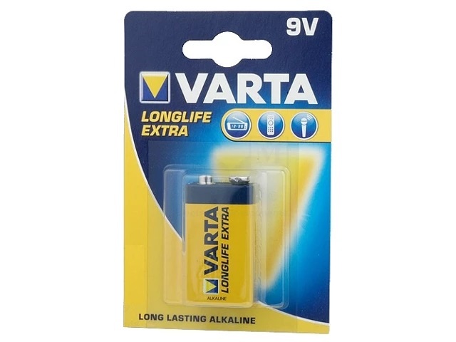 Baterie VARTA 9V Alkalická LONGLIFE - Nenabíjecí 5 ks